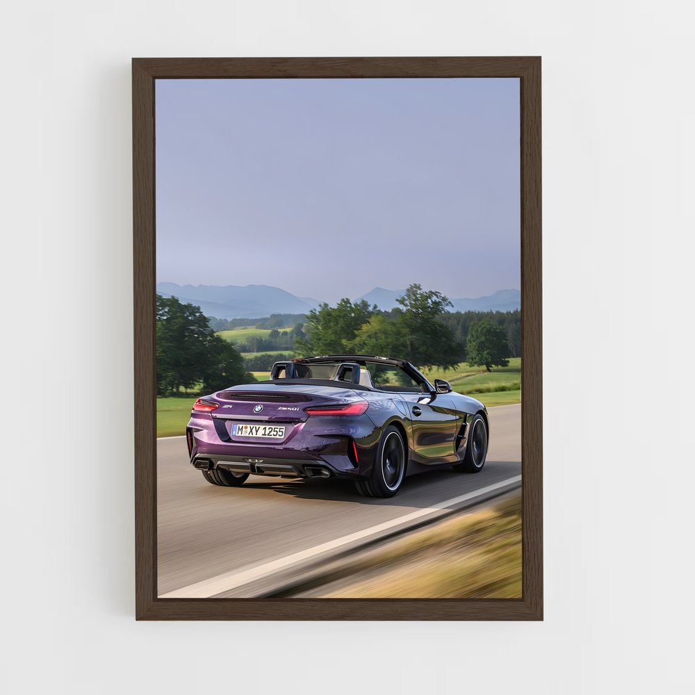 Poster Vitesse Pourpre – affiche BMW (vue 5)